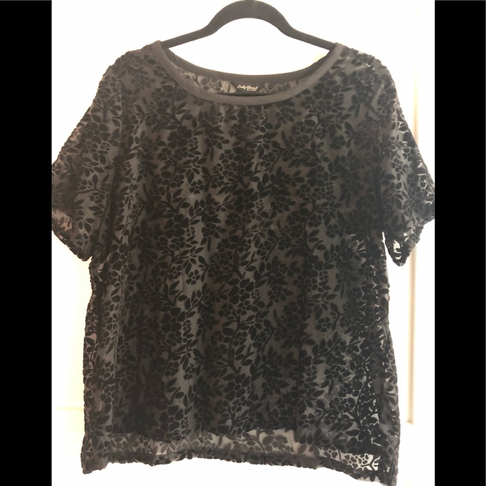 Cut velvet tee